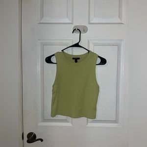 Green Fitted Muscle Tank
